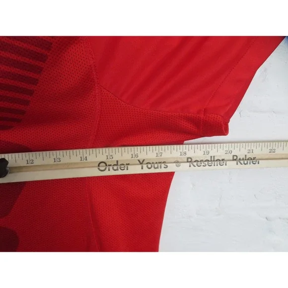 United States Soccer Jersey Womens Med Red Nike Training Top USA National Team - Picture 9 of 10